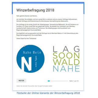 Titelseite der Winzerbefragung 2018